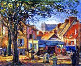 Joseph Kleitsch Ancient and Modern Normandie, Vernon, France painting
